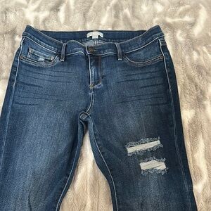 New York & Company Dark Blue Skinny Jeans